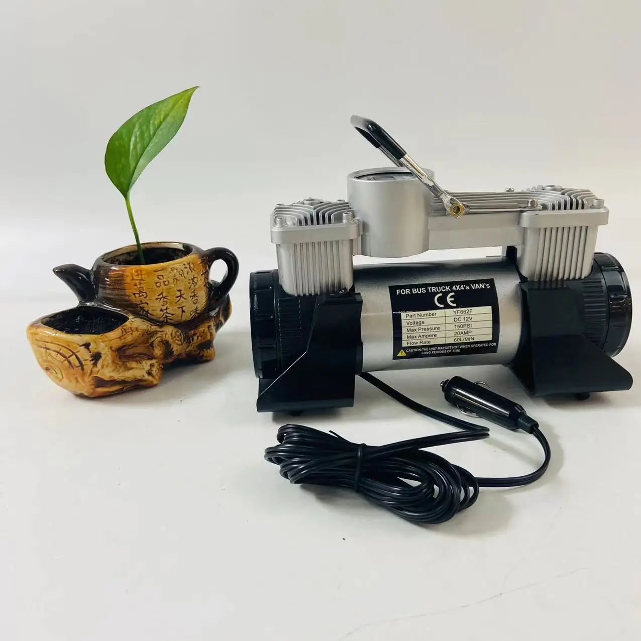 double cylinder compressor tire inflators 12v pump car air compressor with vehicle tools portable electric pump car pump