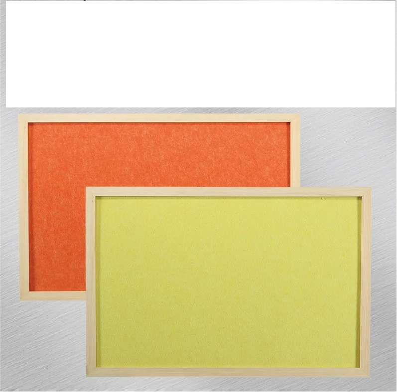 Wholesale customized pine wood cork message board bulletin memo board colorful fabric notice board