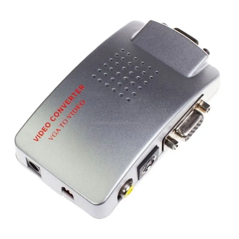 Wholesale Universal PC VGA to TV AV RCA Signal Adapter Converter Video Switch Box Supports NTSC PAL System (1600663866148)