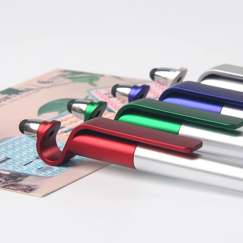 Office Stationery Multifunctional tool phole holder touch screen pens for tablets touch pens for phones custom logo pens