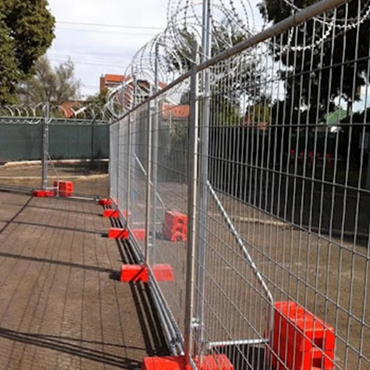 Hot dip galvanized easy to install and easy to use for rental safety temporary construction fence for sale