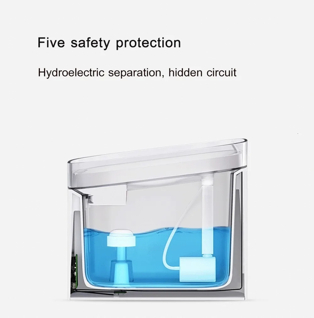 CE ROHS FCC 2.5L Tuya Automatic Wif Food Drinking Water Filter Dispenser For Pet Dog