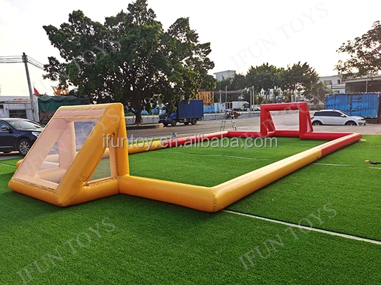 Floating inflatable water football field/water polo field /inflatable beach water polo court for adult