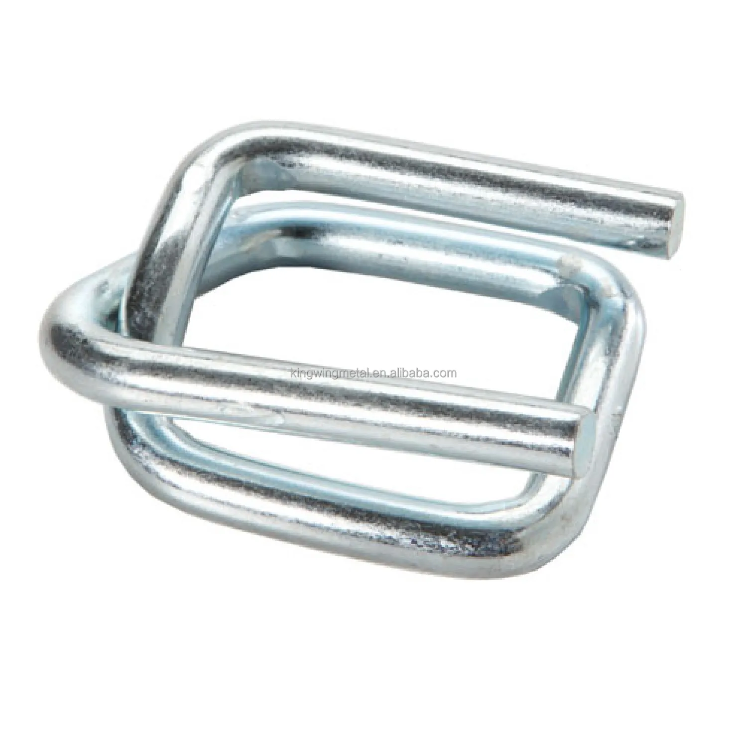 High Strength Polyester Cord Strap Metal Galvanized Phosphated Wire Belt Packing Buckle with Composite strap
