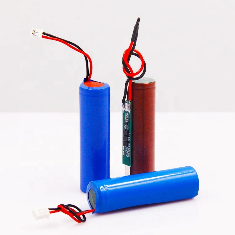 Customized Cylindrical Cell Battery Pack  3.7 volt 18650 Lithium Battery 3500mah 3.7V for Laptop with Wires PCB and Connectors