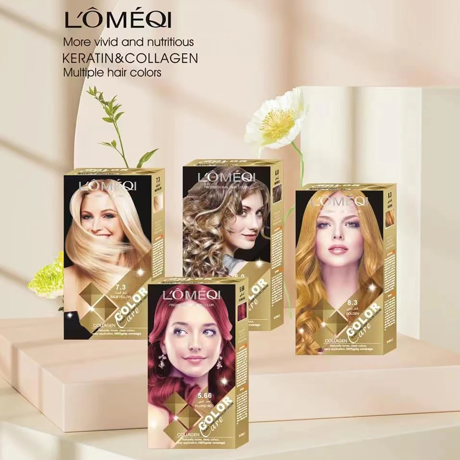 Hot Sale No Alcohol No Peroxide Semi-Permanent Hair Dye Cream Acid Hair Color for Human Hair