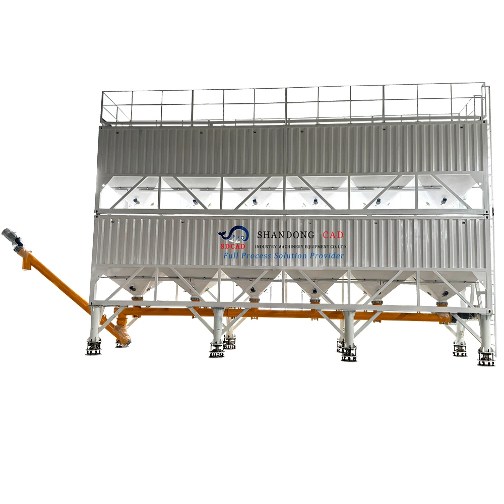 100T -300T double layer with Hydrated Lime Sand Cat litter Graphite for horizontal cement silo