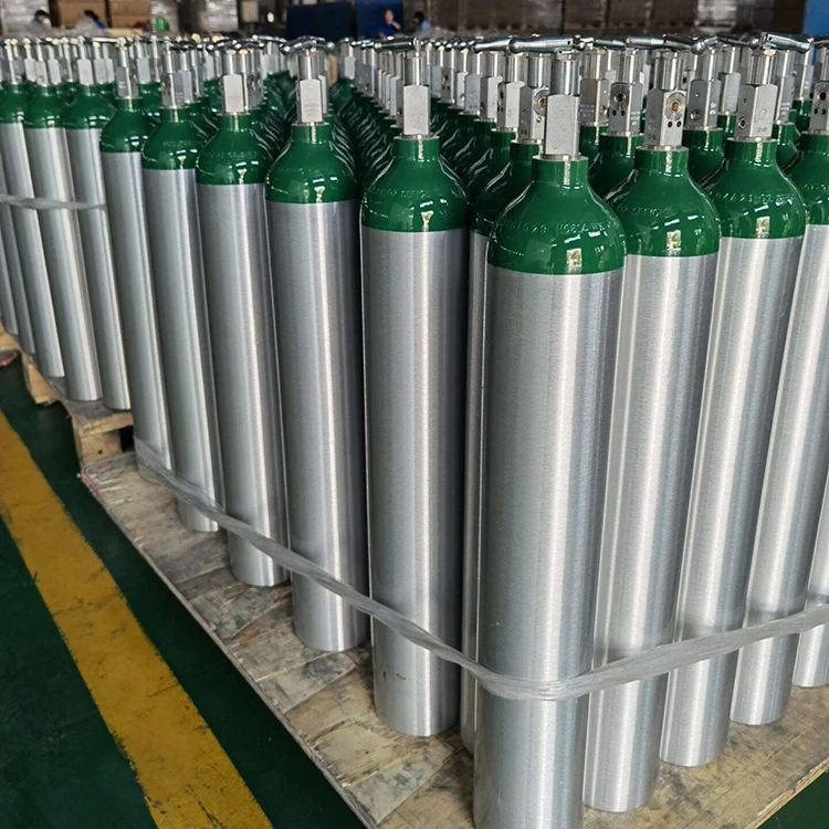 Алюминиевый кислородный баллон с клапаном CGA870