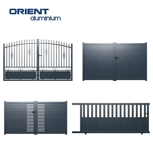 Good price electric aluminium sliding gates for houses versace privacy aluminium double swing driveway gates