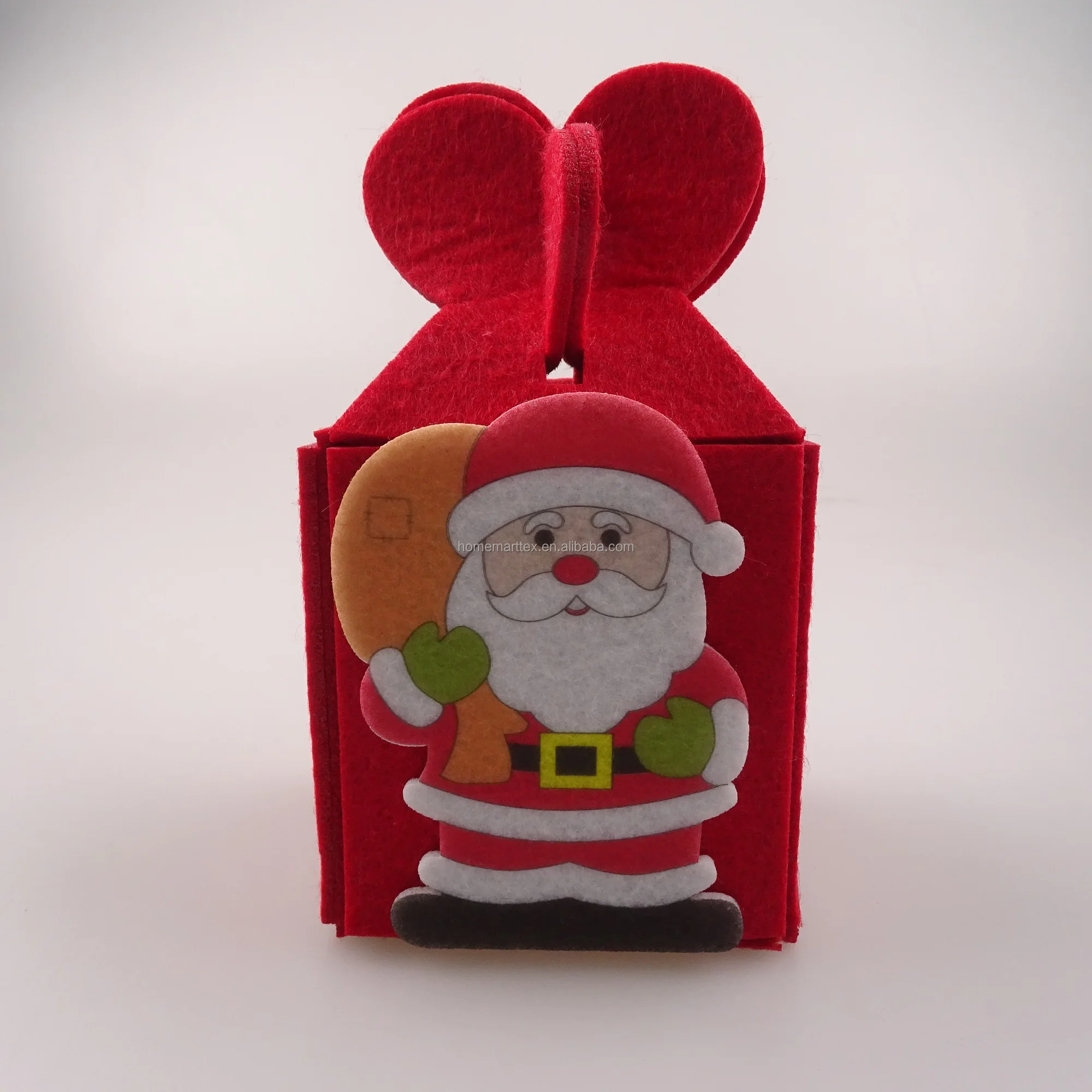 Festival Decoration Cutes animal Felt basket gift weave basket waffle plain weaving towel Christmas gift