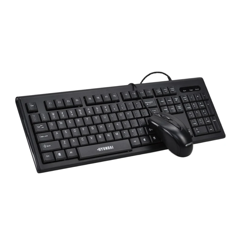 
Best Selling Products In America HY1002 USB Corded Mouse And Keyboard Suite For PC And Laptops 