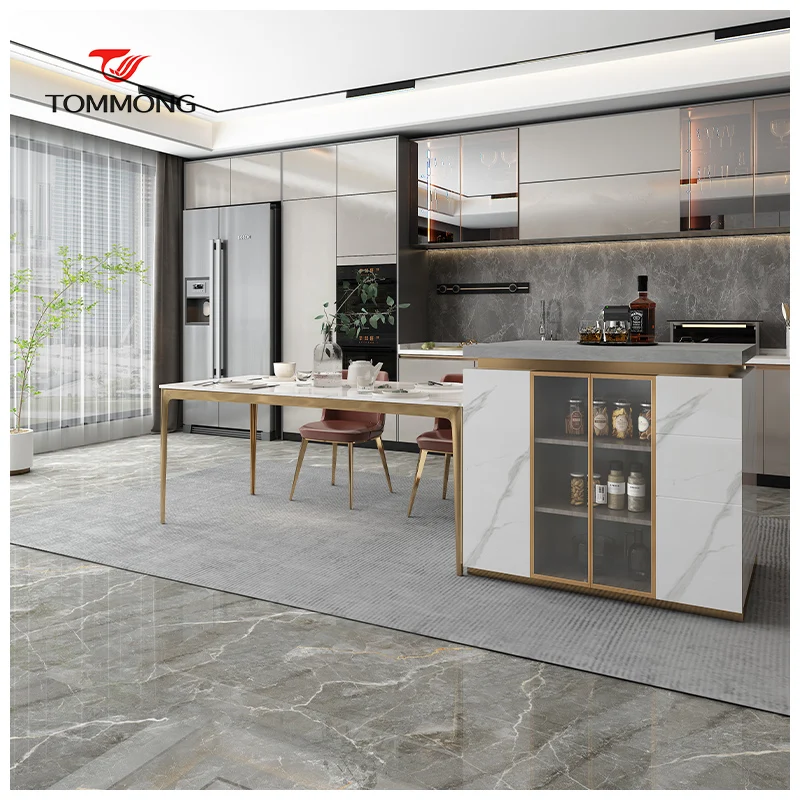 China Rectangular Dining Table Marble Dining Room Furniture