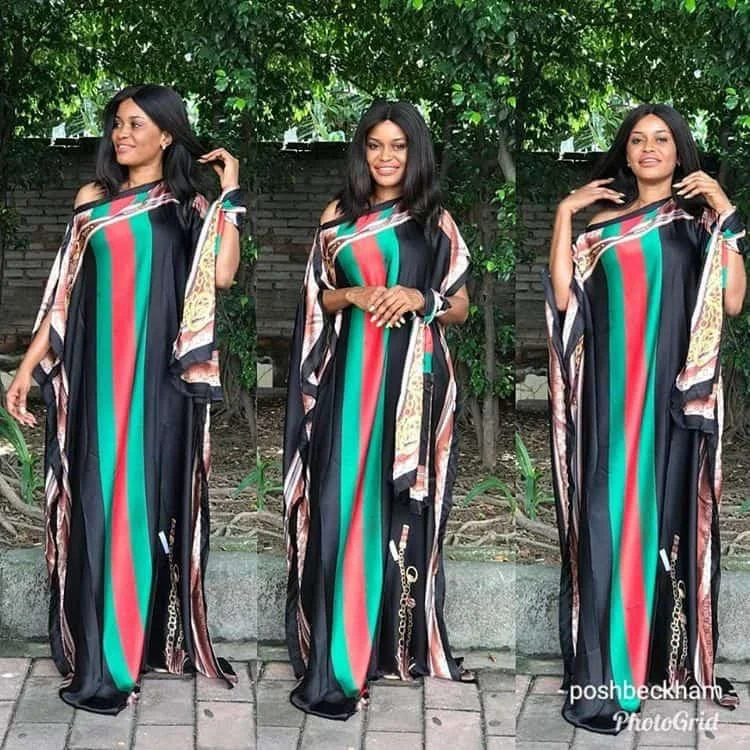 
Women African Dress Print Long Dress Woman Popular Fashion Africa Dress 