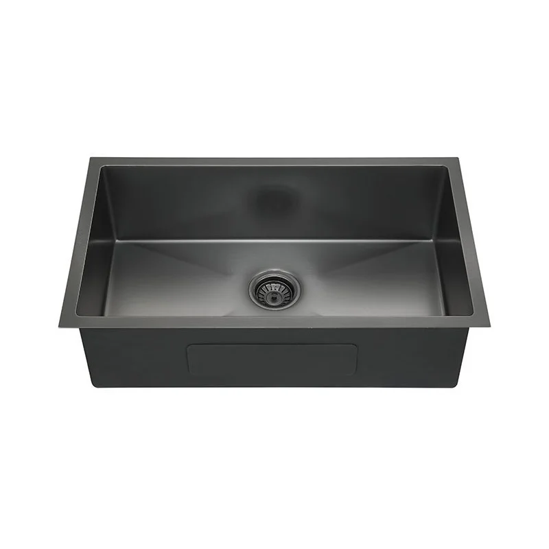 Hot sales SUS304 Stainless steel 16 Gauge black undermount kitchen sink (1600487404790)