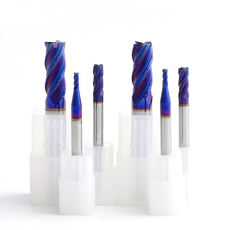 Tungsten Carbide Cnc End Mill HRC 65 Diameter 5mm~6mm