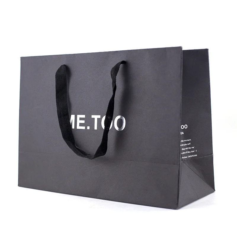 Wholesale Eco-Friendly Reusable Shopping Bags Customizable Paper Packaging with Logo Handles Recyclable Jewelry Clothing Gifts