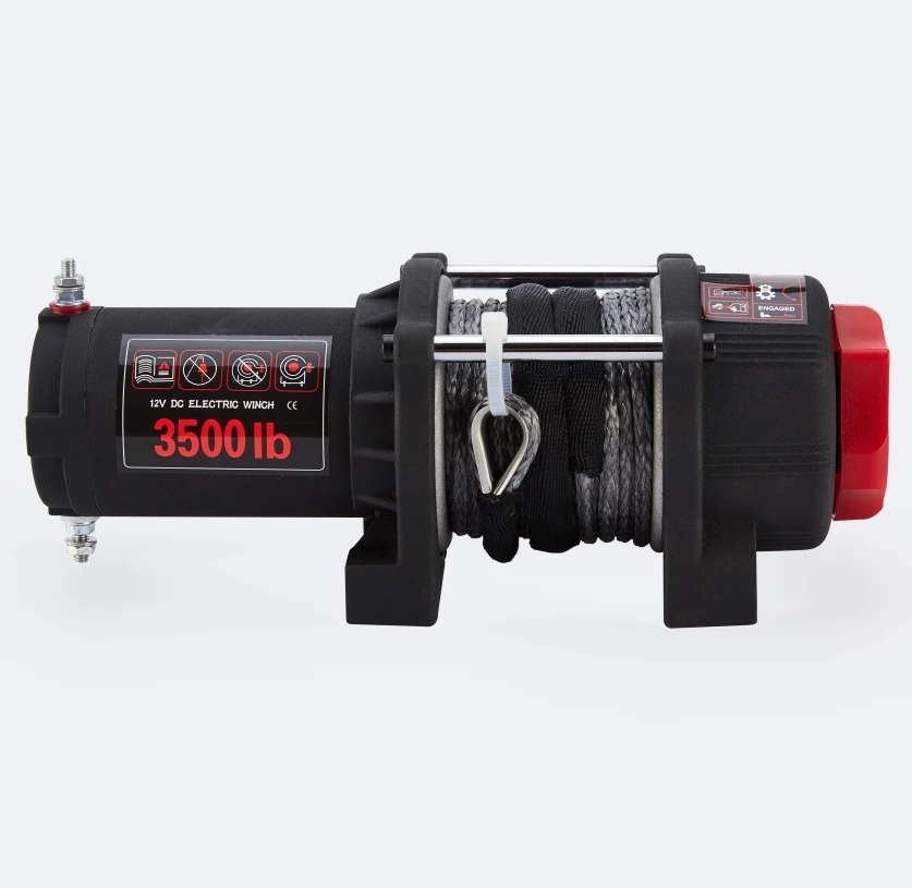 Off road high quality ATV 4*4 car electric winch 3500lbs with synthetic rope