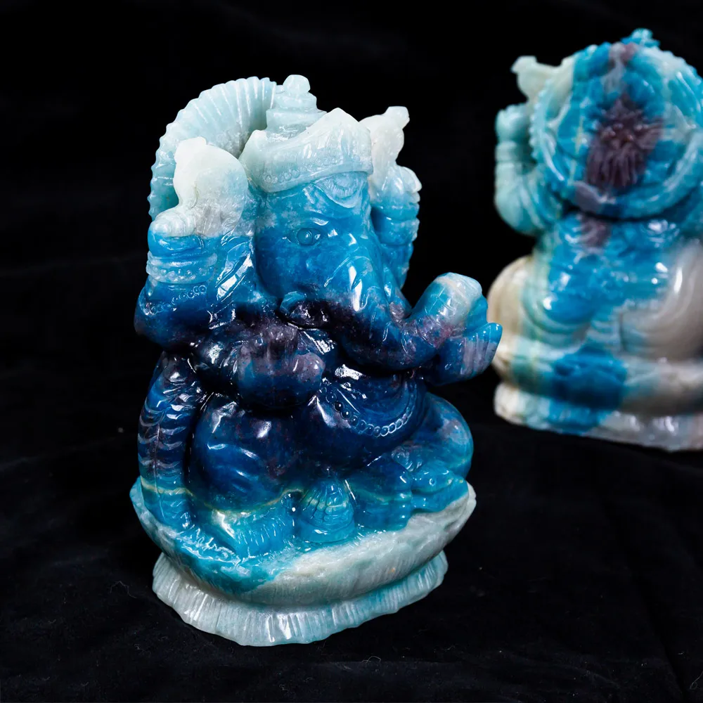 Wholesale Hand Carved Trolleite Ganesha Natural Crafts Crystal Gemstone