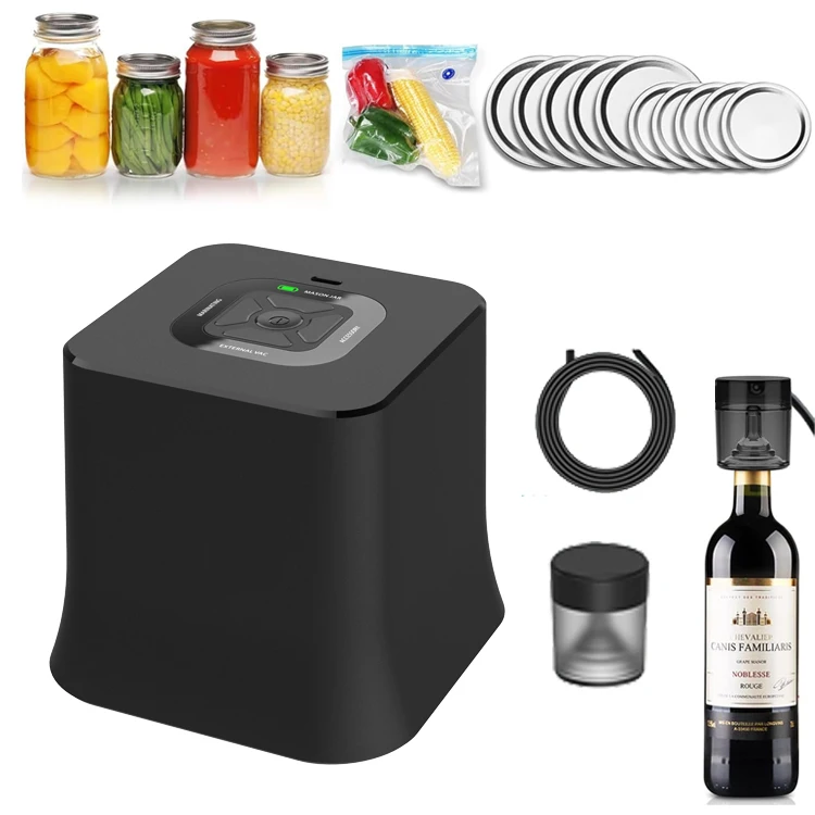 Бытовой кухонный мини-вакуумный упаковщик для банки портативный USB Электрический вакуумный контейнеров вакуумные пакеты