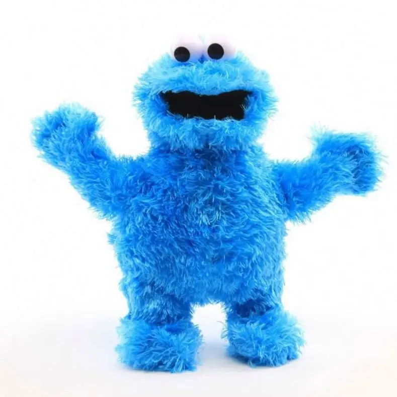 Amazon Hot Sale Kids Cartoon Sesame Street Plush Toy ELMO BIG BIRD COOKIE MONSTER Plush Toy Plush Puppet