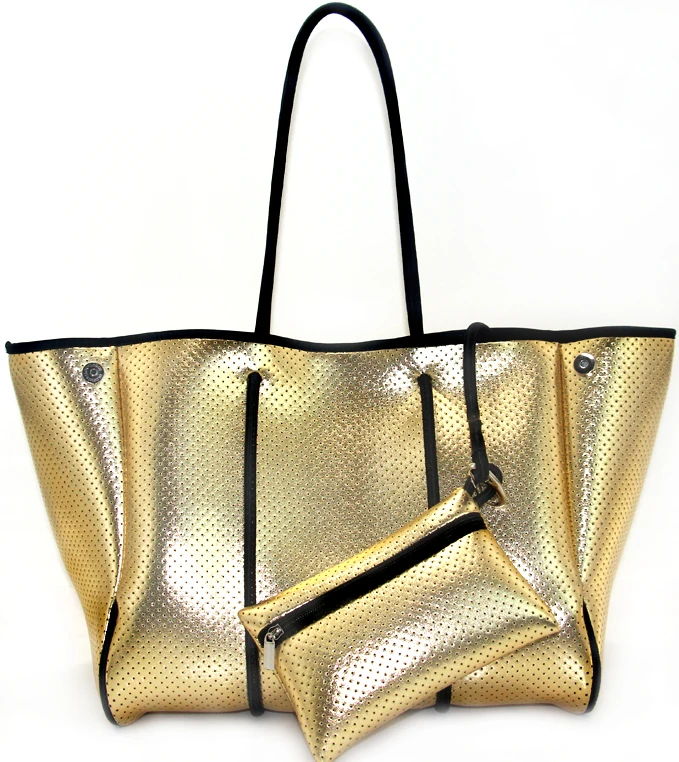 neoprene tote 2023 popular summer handbags colorful leopard tote bag women haute shore fashion printed neoprene bag for beach