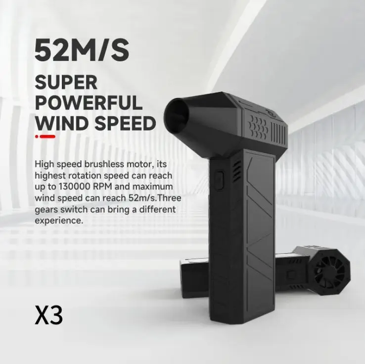 New Arrival Electric Super Power Turbo Fan Air Blower Dust Cleaning Cordless Portable Car Washing Mini Turbo Jet Fan
