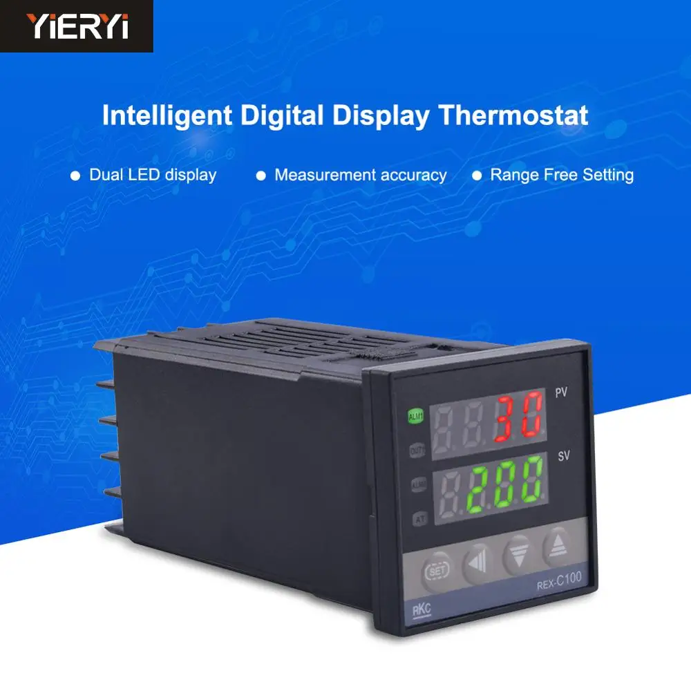 Thermostat intelligent RKC REX-C100 temperature controller  digital display adjustable switch
