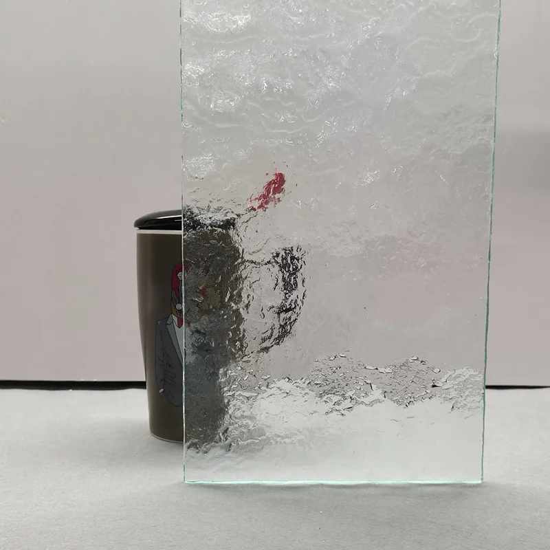 Rocky Textured Clear Low Iron Patterned Glass