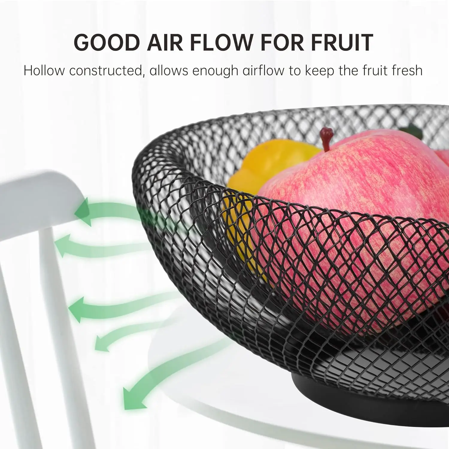 Metal Wire Fruit Basket for Kitchen Counter Home Decor Vegetable and Fruit Bowl Food Carton Party Food Storage Modern 48 CN;ZHE