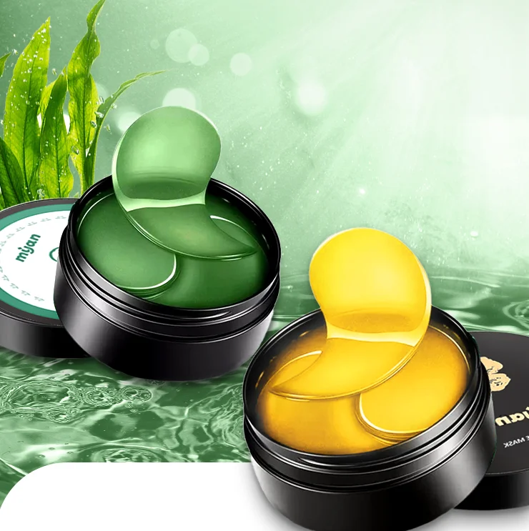 Private label treat eyes Puffiness 24K Golden Collagen Eye Pads Gel Eye Mask