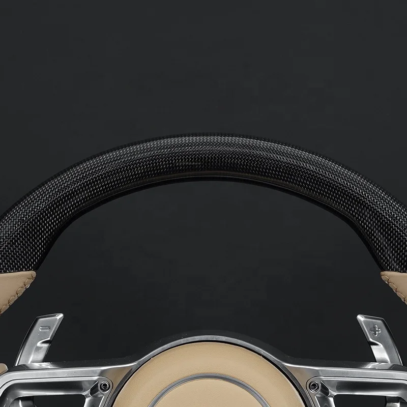 Suitable for Porsche steering wheel modification and upgrading, new carbon fiber steering wheel