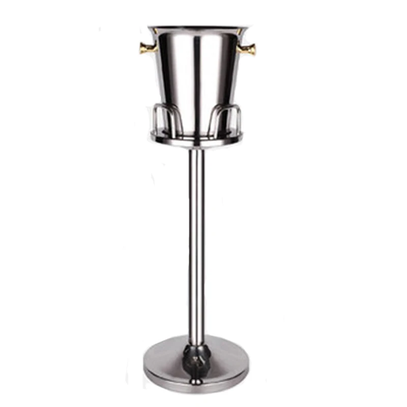
Wholesale Bar Tools Stainless Steel Japan Wine Bucket Cooler Holder Champagne Ice Bucket Stand For Home Restaurant Party Bar 