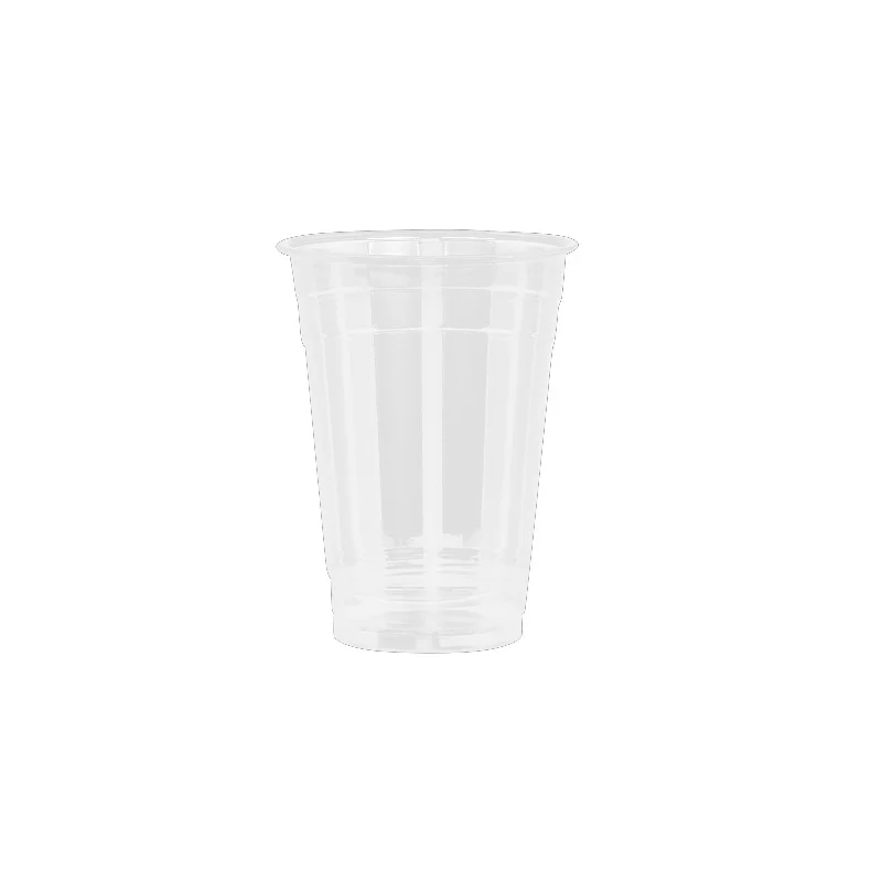 Disposable Reusable Transparent Clear Custom Printed Logo Plastic PET Drinking Cup Cold coffee Cups with lids and straws