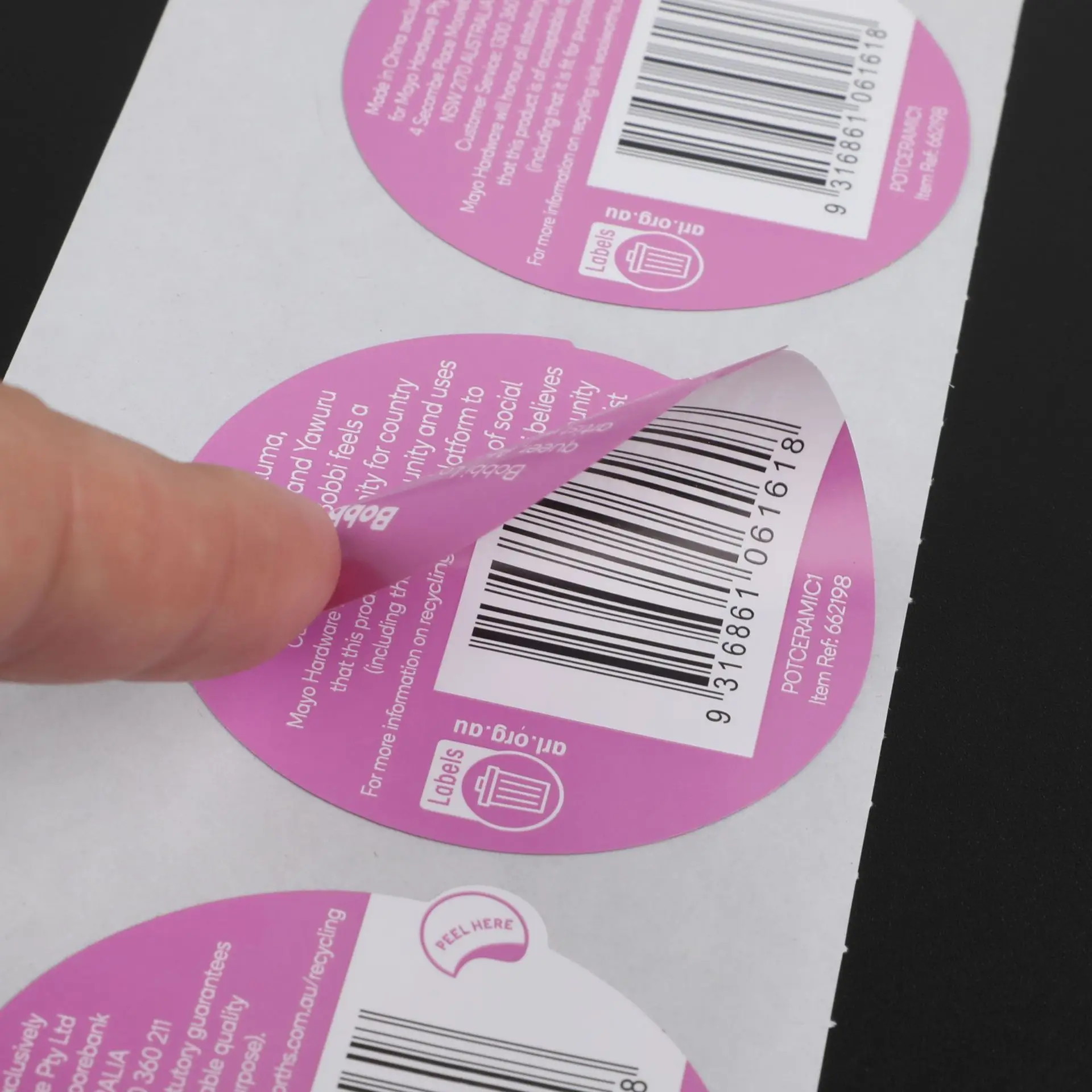 Custom Multilayer Booklet Label Printing Double Layer Folding Label Stickers Peel Off Multilayer Barcode Label No Reviews Yet