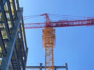 Powerful systems tower crane 16TON SYT160 Max Jib Length 70m self erecting tower crane