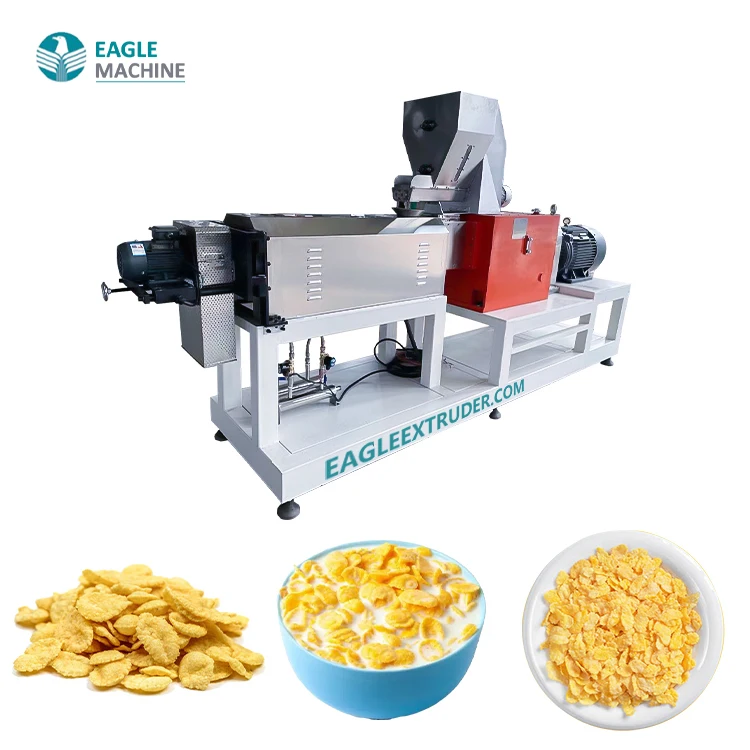 Jinan Eagle DP new easy to operate corn chip breakfast cereal production line, potato and corn chip processing machine