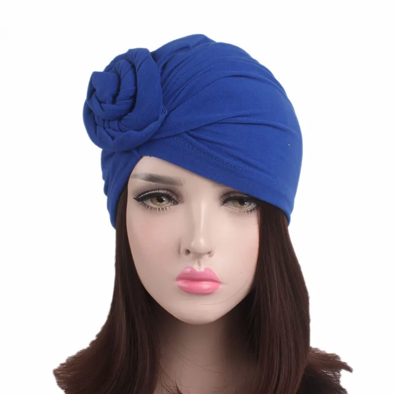 
New simple style plain color lotus leaf flower knotted hat Bun in front Parent-Child Hat 