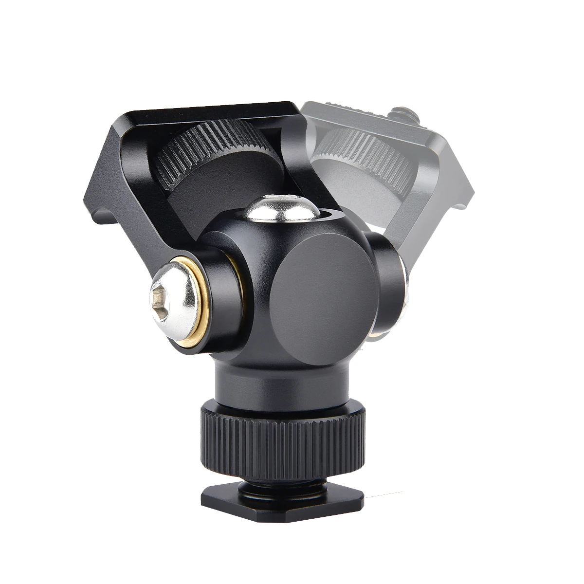 Yelangu Swivel and Tilt Monitor Holder Mount Ball Head Magic Arm with Cold Shoe