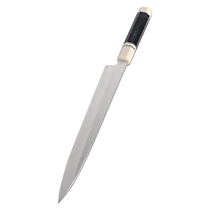 Japanese style Kitchen Cuchillos Traditional Japanese long Knife Salmon sashimi Damascus Sushi knife