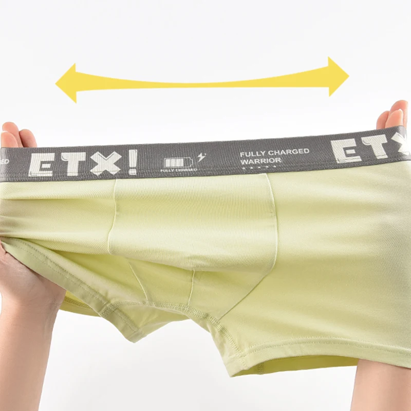 130-180cm young teen boys your own brand shorts bamboo viscose underwear designer boxers for men