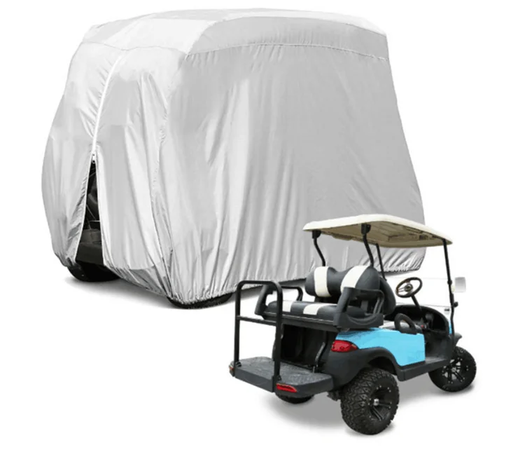 Wholesale outdoor golf car cover rainproof golf car cover 4 seats 2 seats golf car waterproof cover