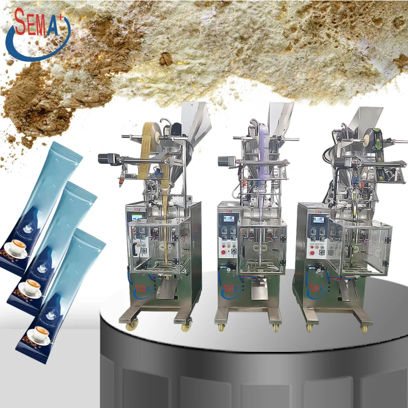 High speed automatic stick bag 3 in 1 instant coffee powder sachet filling packing machine