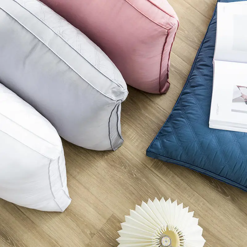 Comfortable sleeping 5 star 100% cotton feather silk Hilton Hotel Pillow