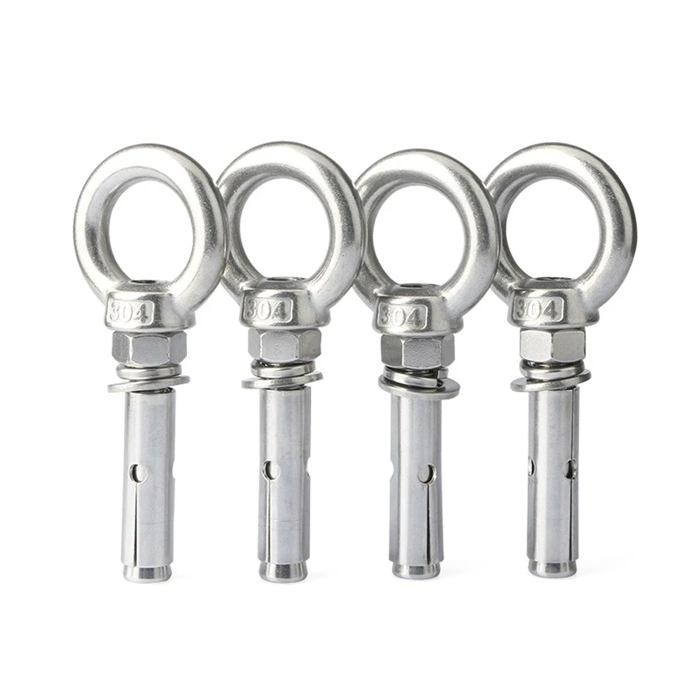 Stainless Steel Eye Hook Bolt Expansion Sleeve Hook Anchor Bolt With DIN582 Lifting Eye Nuts (1600193201928)
