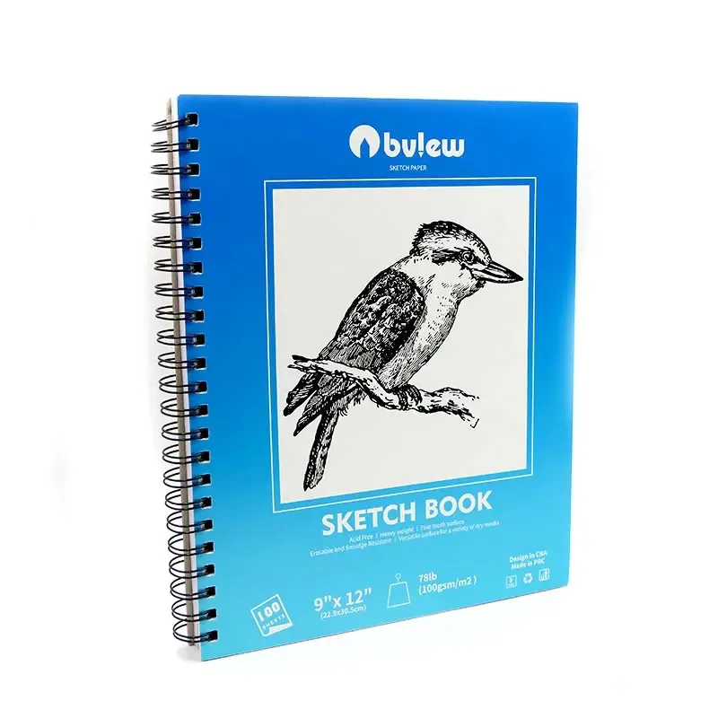 Bview Art Supplies Real 9x12 Inch Paper Premium Sketch Paper Book for Sketching Drawing Coloring