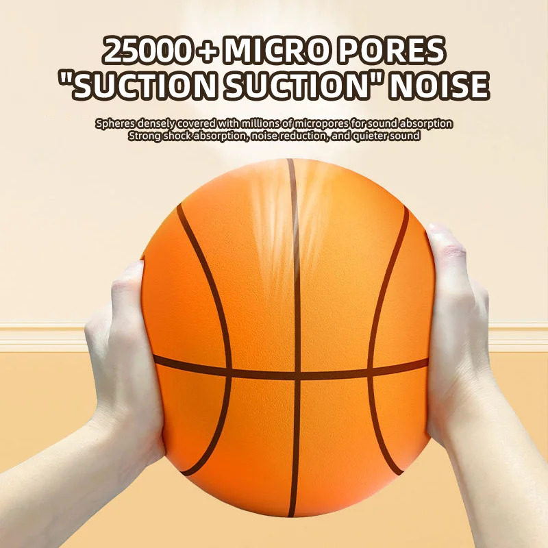 Silent Basketball Size 7 Indoor Quiet Foam Silent Dribbling Indoor Silent Ball Training Foam Balls Silent Bouncing Basketball