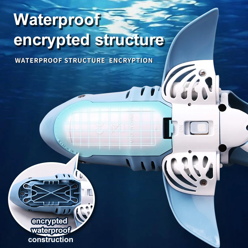 Hot Sale 1:18 High Simulation Shark For Pool Bathroom 2.4G Remote Control Shark Toy RC Boat Toys For Kids