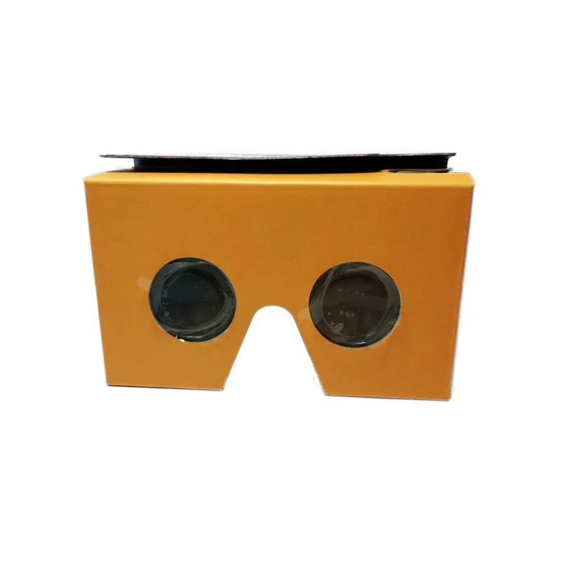 Custom Logo Cardboard VR Glasses Viewer 2.0 Headsets 3D 37MM Lens Virtual Reality