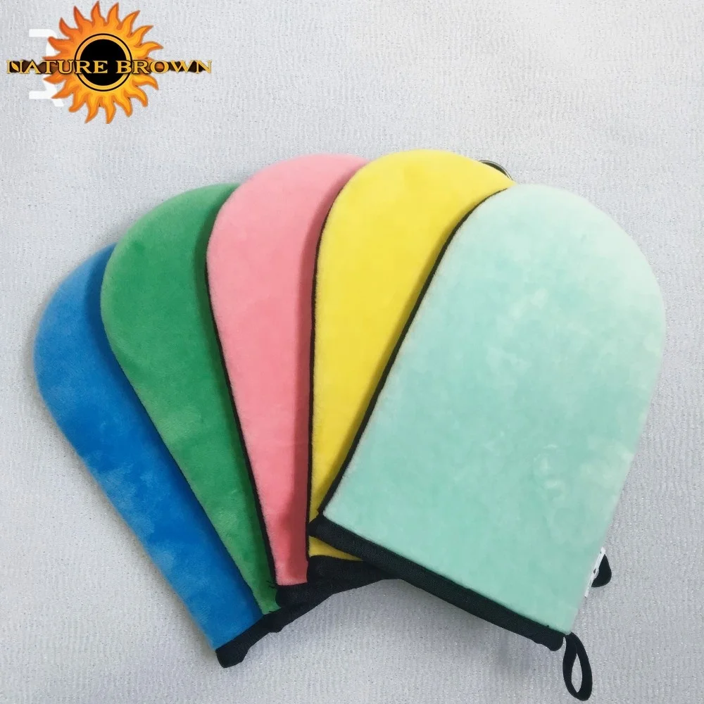 Manufacture fashion products velour comfortable tanning mitt