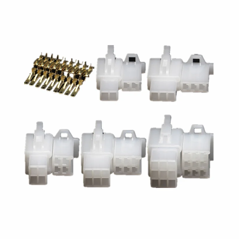 2.8mm 2 3 4 6 Pin Motorcycle Car Electrical Wire Terminal Auto Connector